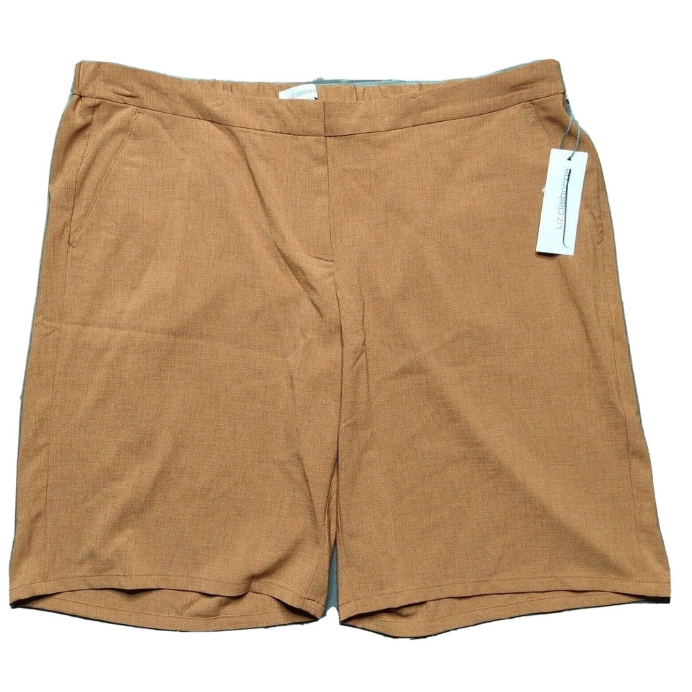 Liz‎ Claiborne Women Size 2XL Sierra Brown 11" Inseam Chino Shorts  NEW